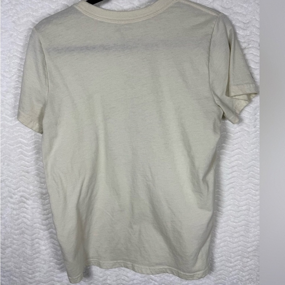 Men's Casual Cream Short Sleeve Tee